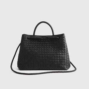 Quince Black Woven Tote Bag